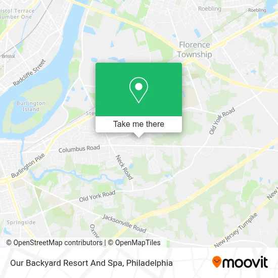 Our Backyard Resort And Spa map