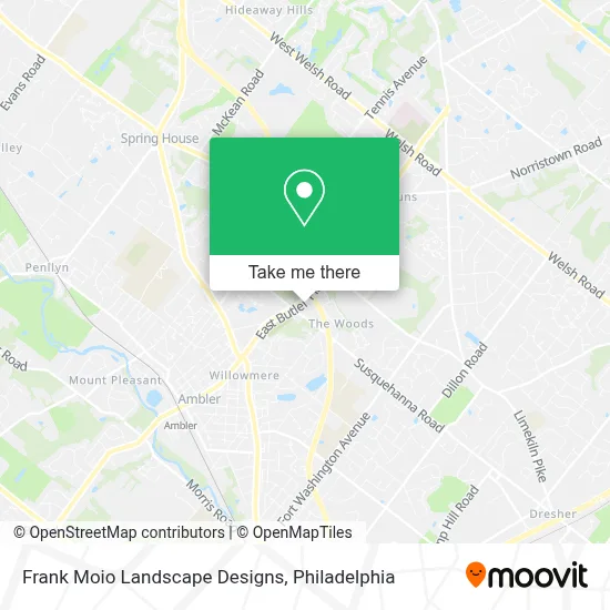 Frank Moio Landscape Designs map
