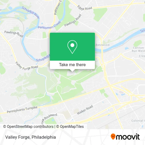 Valley Forge map