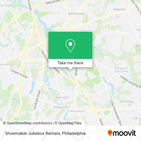 Shoemaker Jukebox Rentals map