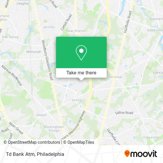 Td Bank Atm map