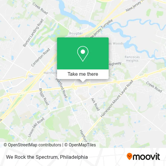 We Rock the Spectrum map