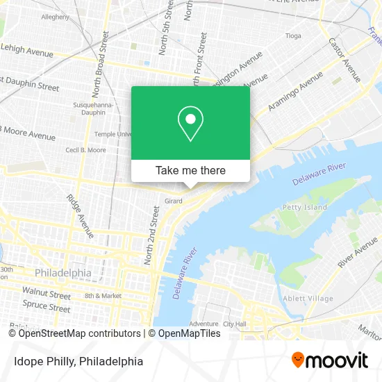 Idope Philly map
