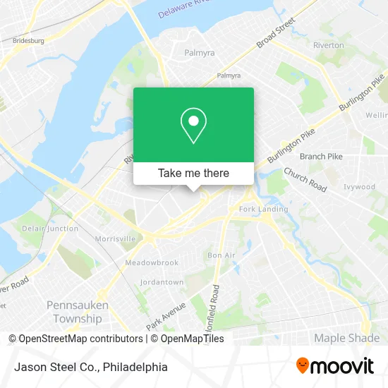 Jason Steel Co. map