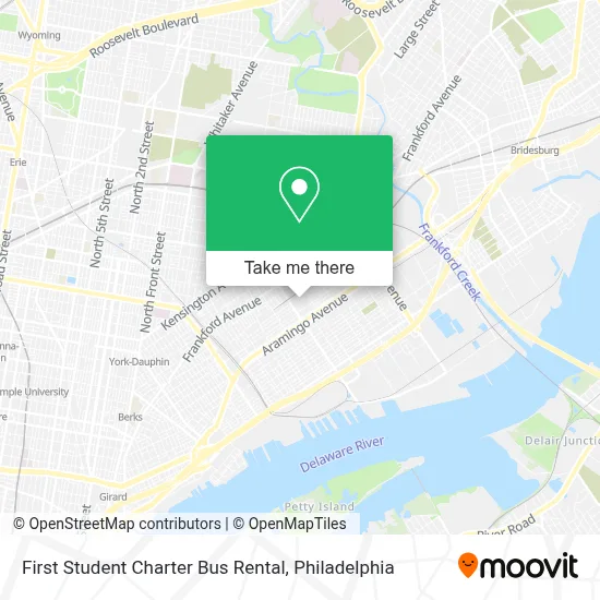 First Student Charter Bus Rental map