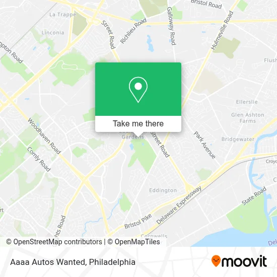Aaaa Autos Wanted map