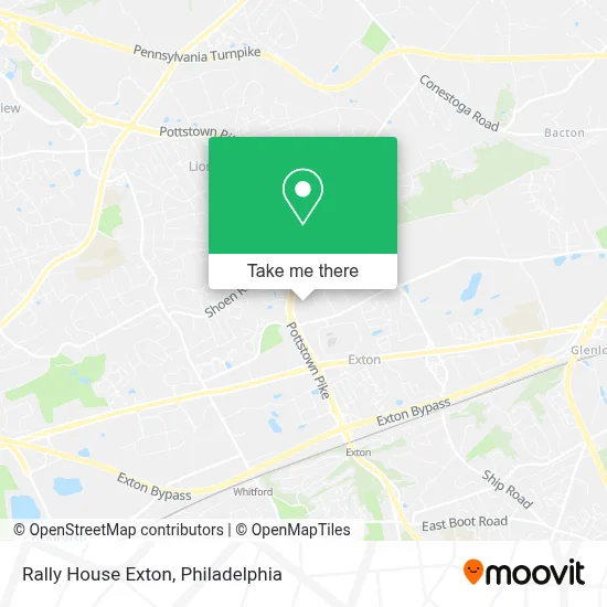 Rally House Exton map