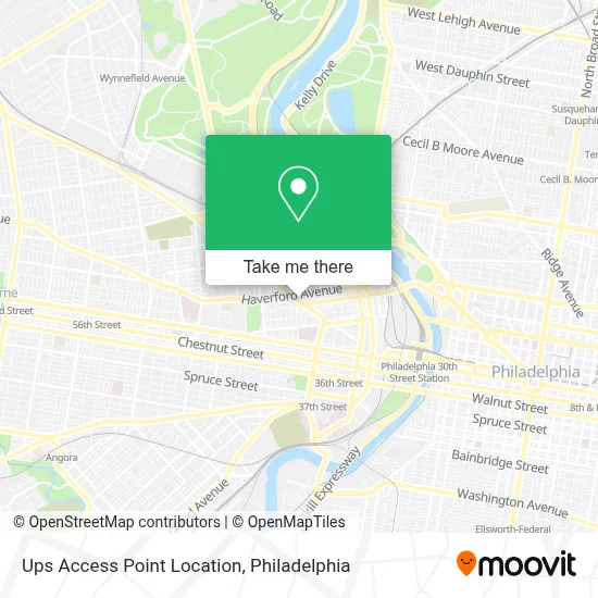 Ups Access Point Location map