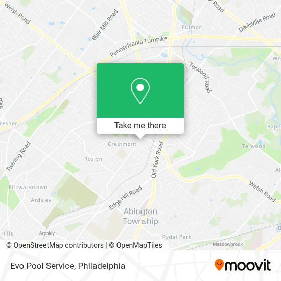 Evo Pool Service map