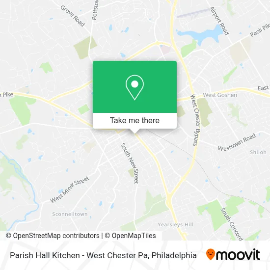 Parish Hall Kitchen - West Chester Pa map