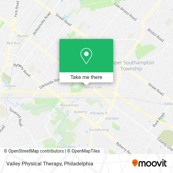 Valley Physical Therapy map