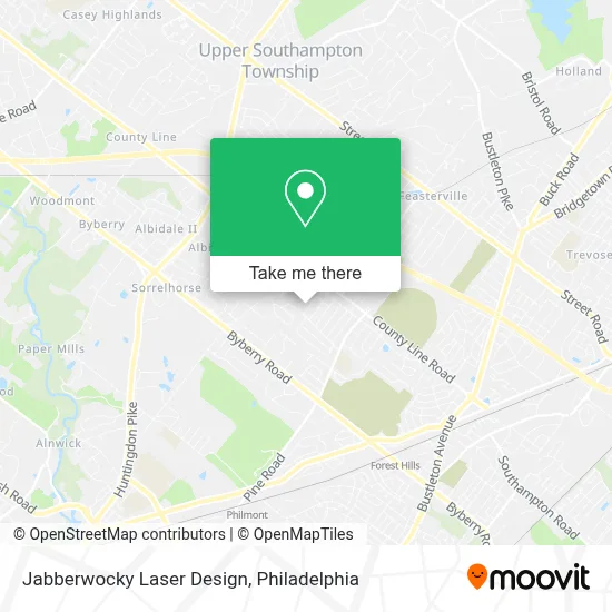 Jabberwocky Laser Design map