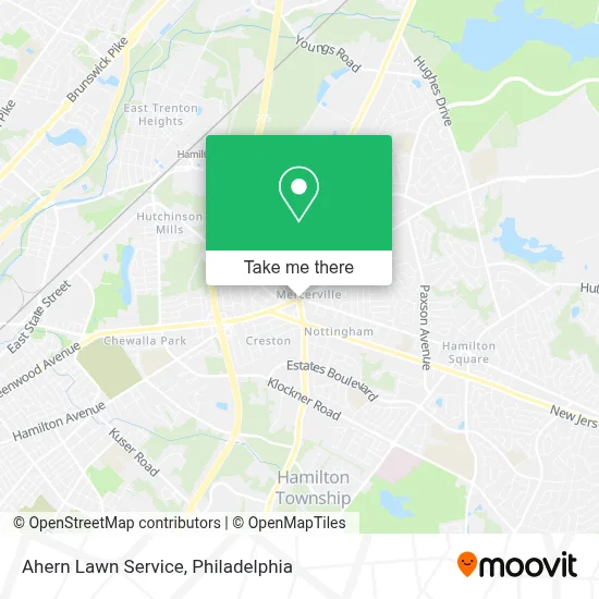 Ahern Lawn Service map