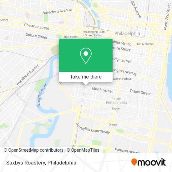 Saxbys Roastery map