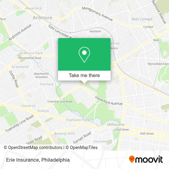 Erie Insurance map