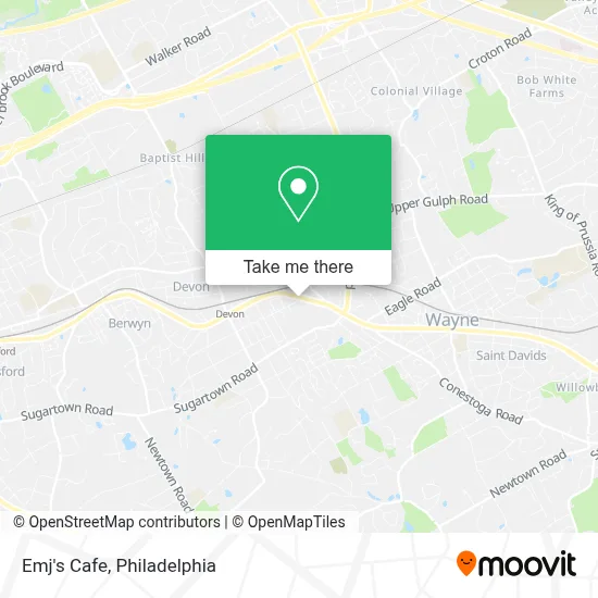 Emj's Cafe map