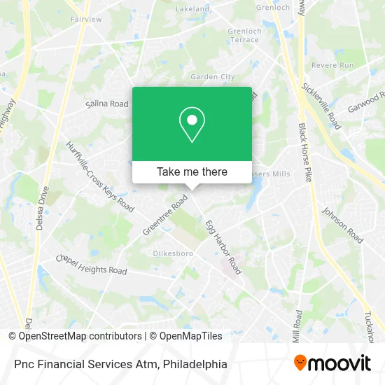 Pnc Financial Services Atm map