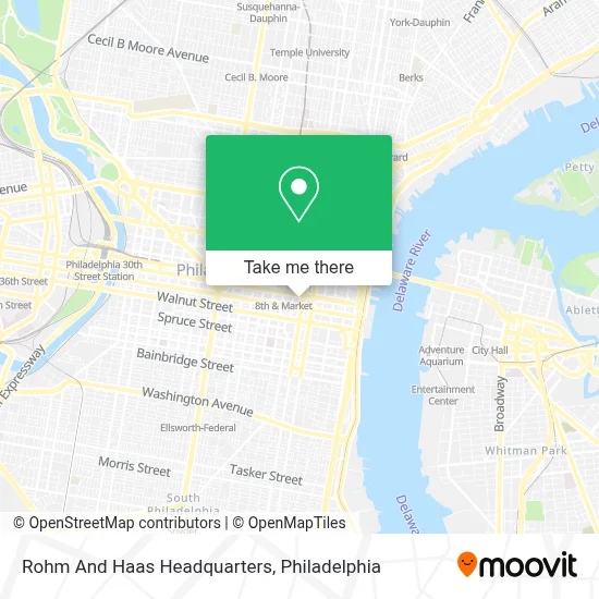 Rohm And Haas Headquarters map