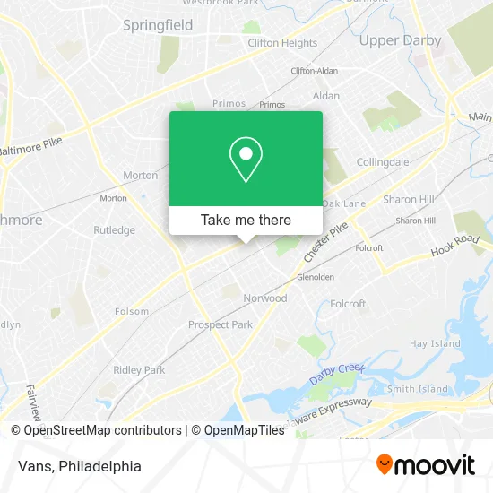 Vans map