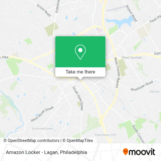 Amazon Locker - Lagan map
