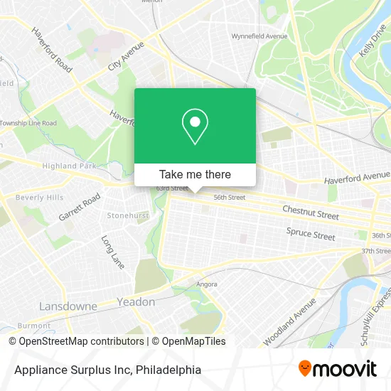 Appliance Surplus Inc map