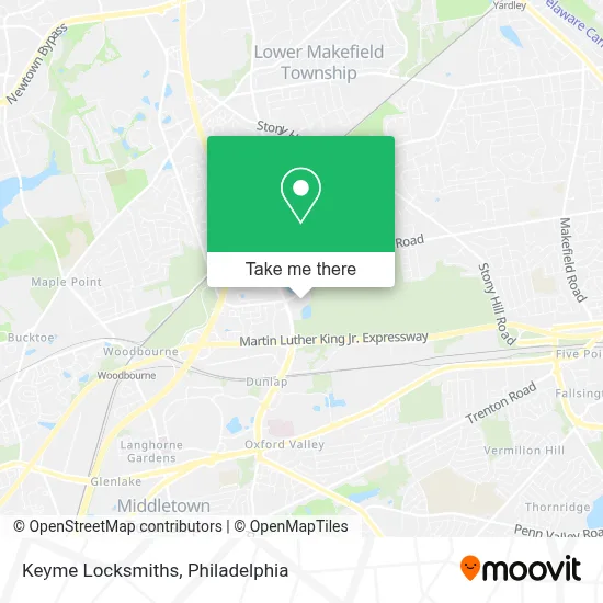 Keyme Locksmiths map