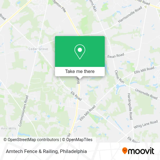 Amtech Fence & Railing map