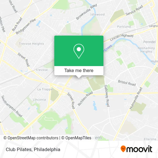 Club Pilates map