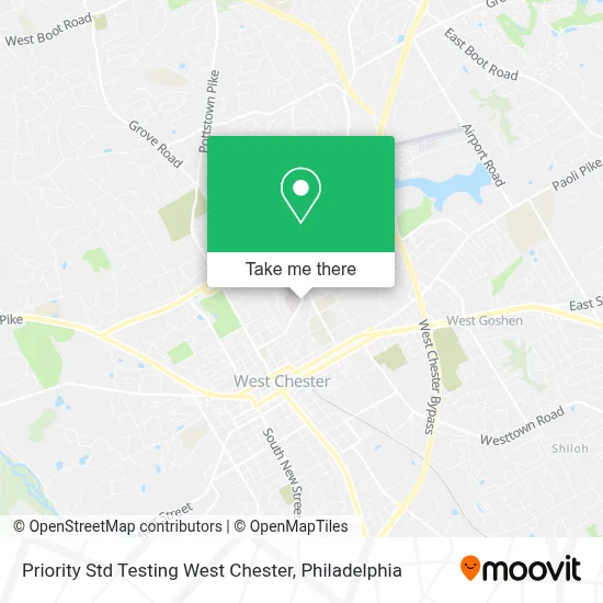 Priority Std Testing West Chester map