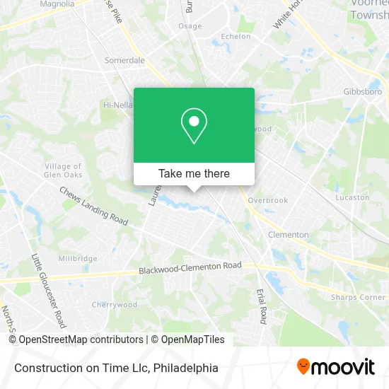Construction on Time Llc map