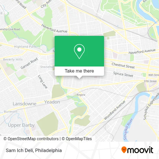 Sam Ich Deli map