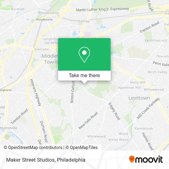 Maker Street Studios map