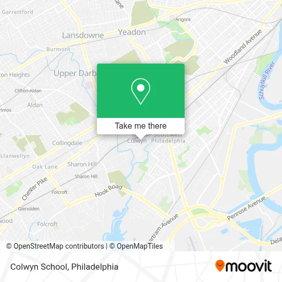Colwyn School map