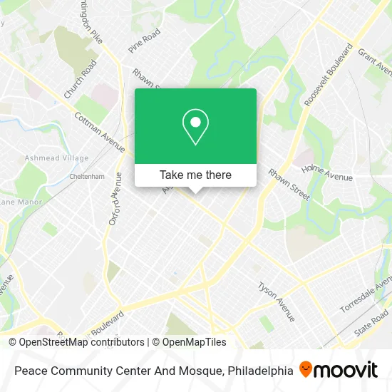 Peace Community Center And Mosque map