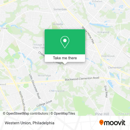 Western Union map