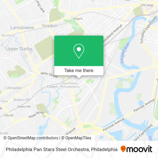 Philadelphia Pan Stars Steel Orchestra map