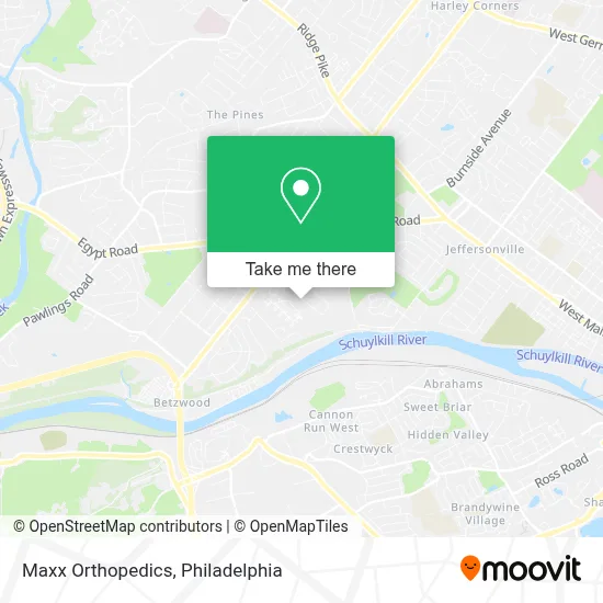 Maxx Orthopedics map