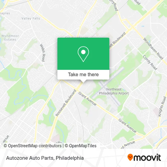 Autozone Auto Parts map