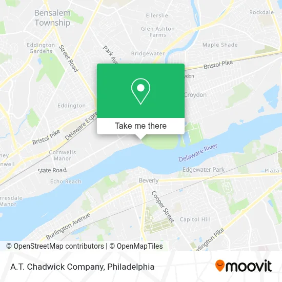 A.T. Chadwick Company map