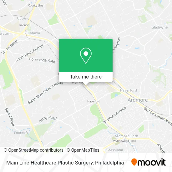 Main Line Healthcare Plastic Surgery map