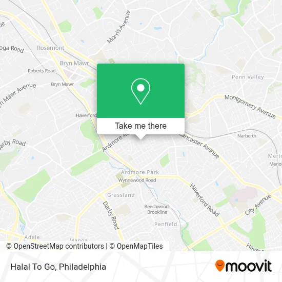 Halal To Go map