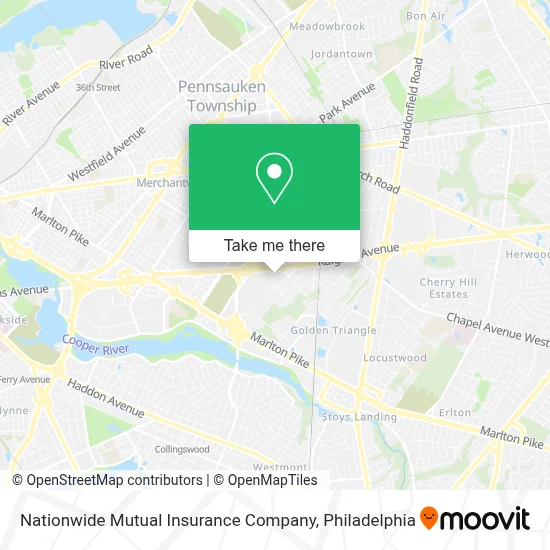 Nationwide Mutual Insurance Company map