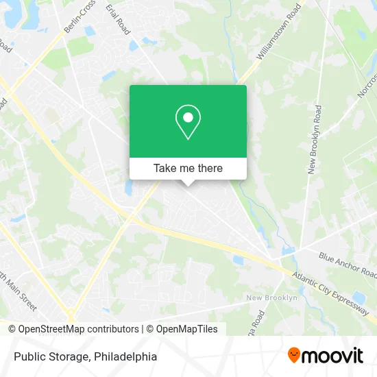 Public Storage map