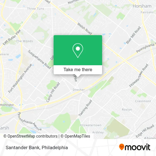 Santander Bank map