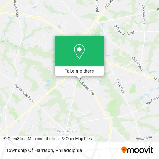 Township Of Harrison map