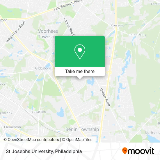 St Josephs University map