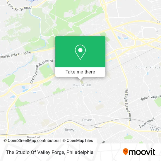 The Studio Of Valley Forge map