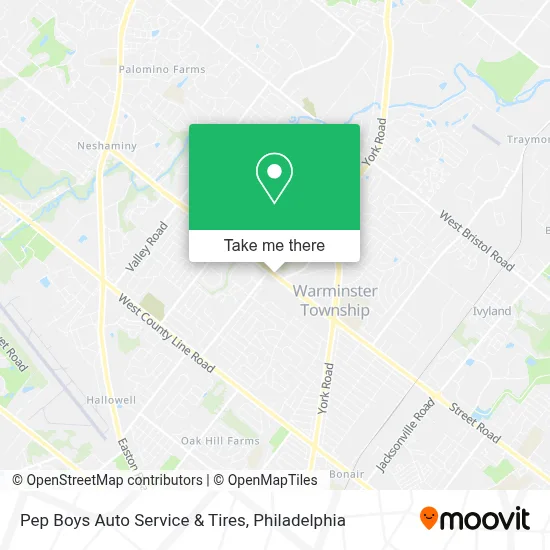 Pep Boys Auto Service & Tires map