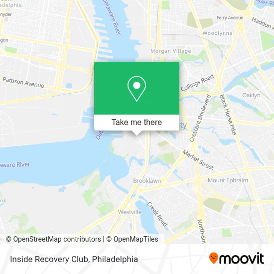 Inside Recovery Club map