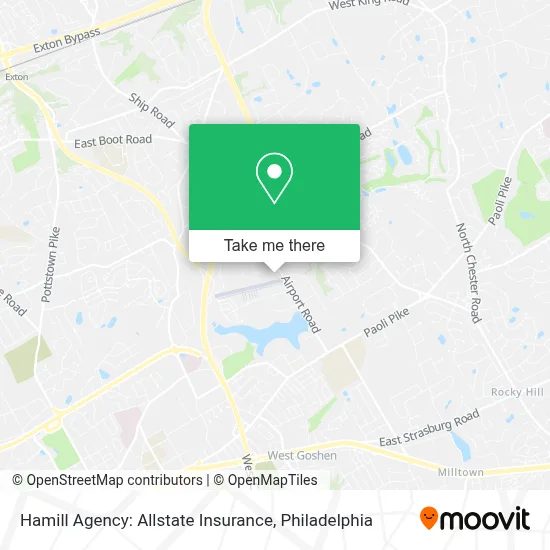 Hamill Agency: Allstate Insurance map